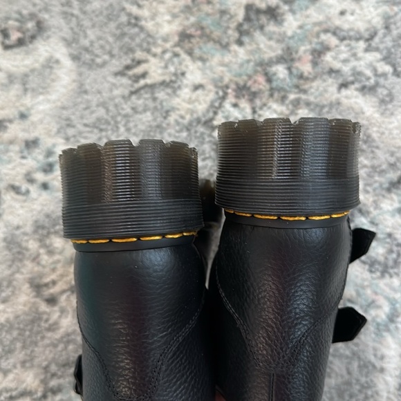 Dr. Martens Devon Flower Leather Boots in Black - Picture 8 of 11